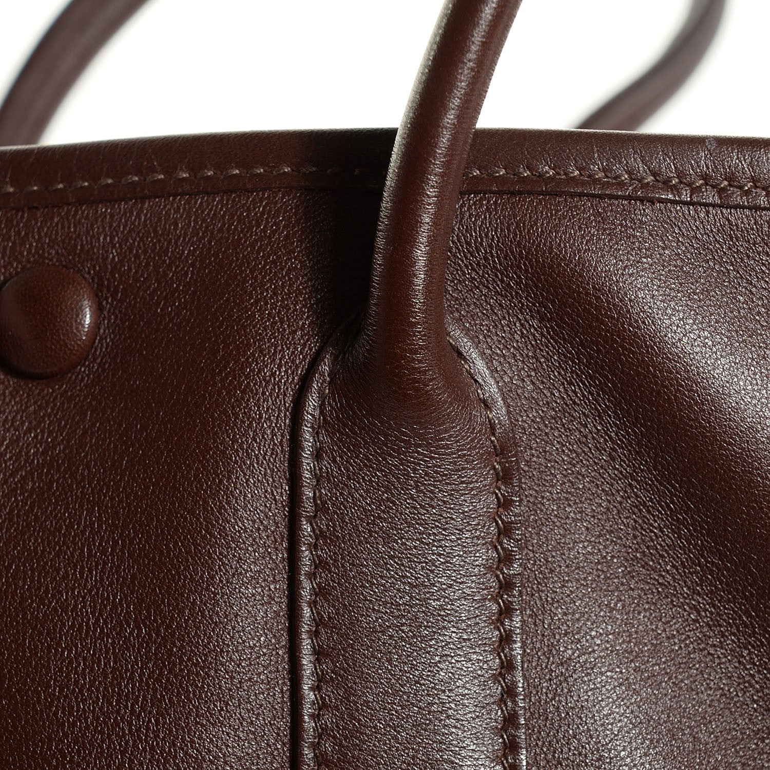 Hermes Veau Swift Bolduc Twilly Garden Party TTPM Tote Chocolate 12 of 12