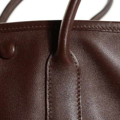 Hermes Veau Swift Bolduc Twilly Garden Party TTPM Tote Chocolate 12 of 12