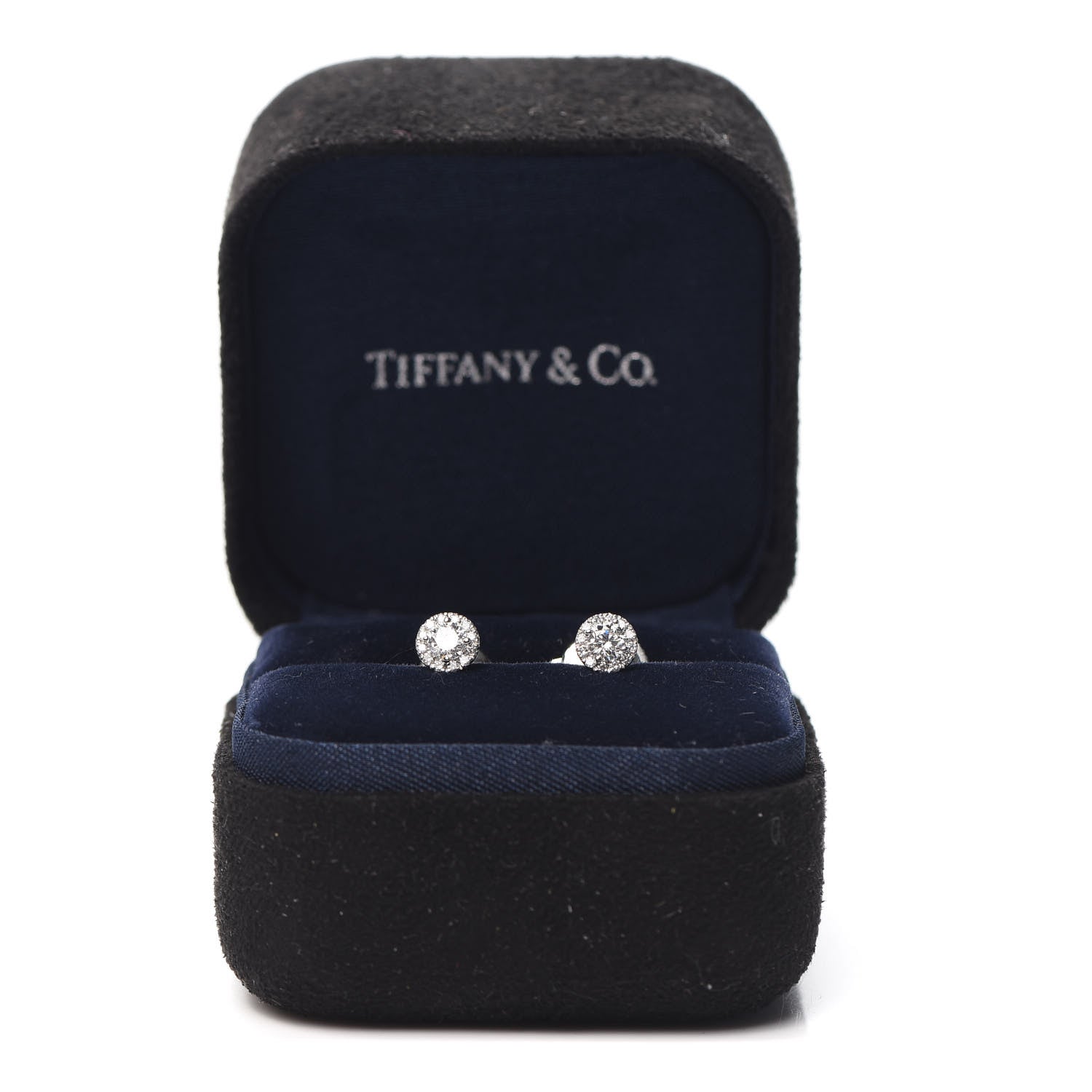 Tiffany Platinum Diamond .32ctw Soleste Earrings 5 of 5