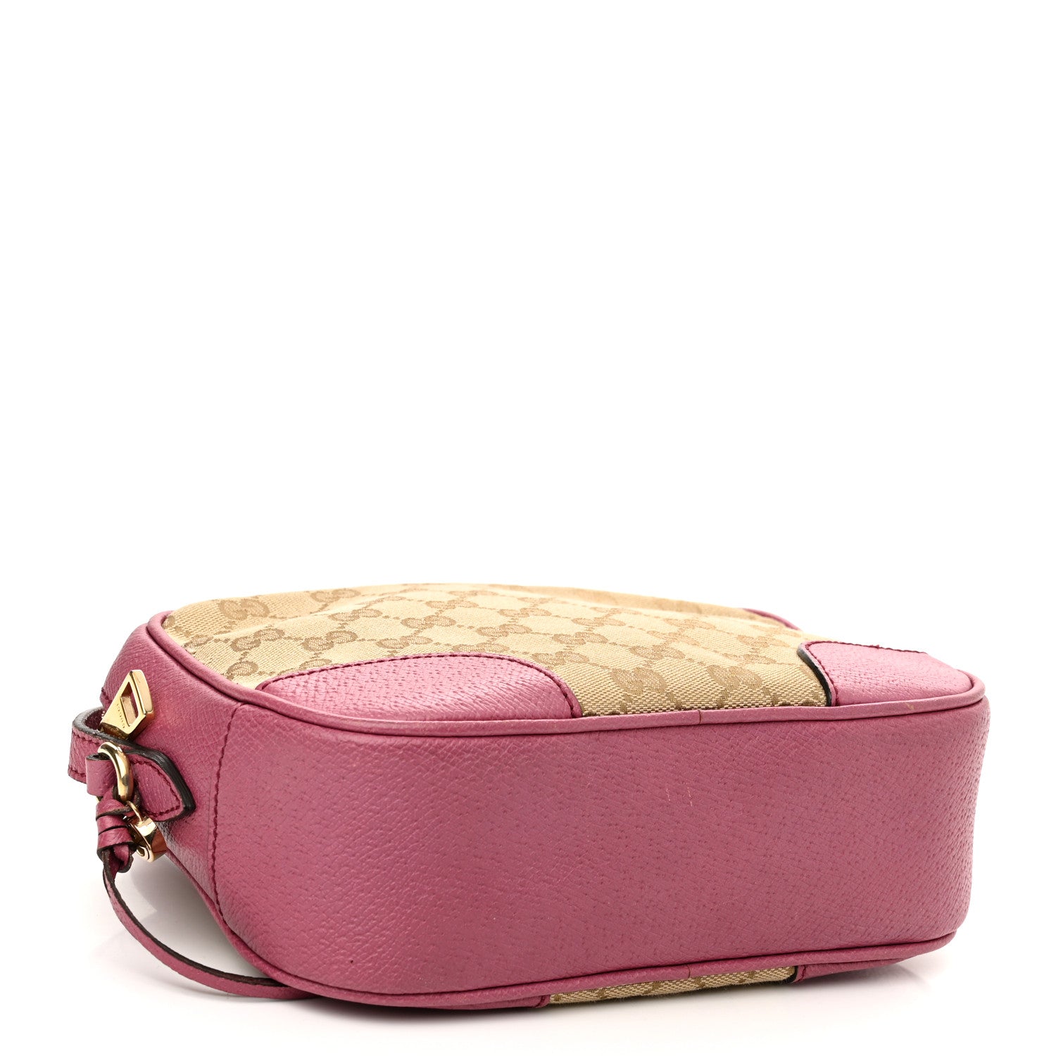 Gucci Monogram Textured Calfskin Mini Bree Messenger Bag Beige Ebony Peonia Flower 3 of 18