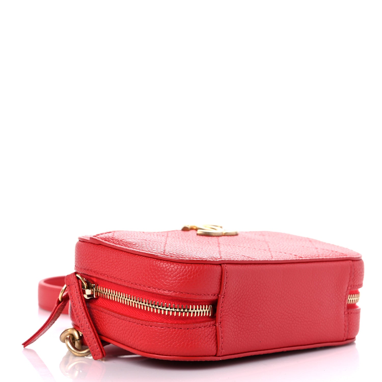 Chanel Caviar Quilted Waist Bag Red 4 of 13