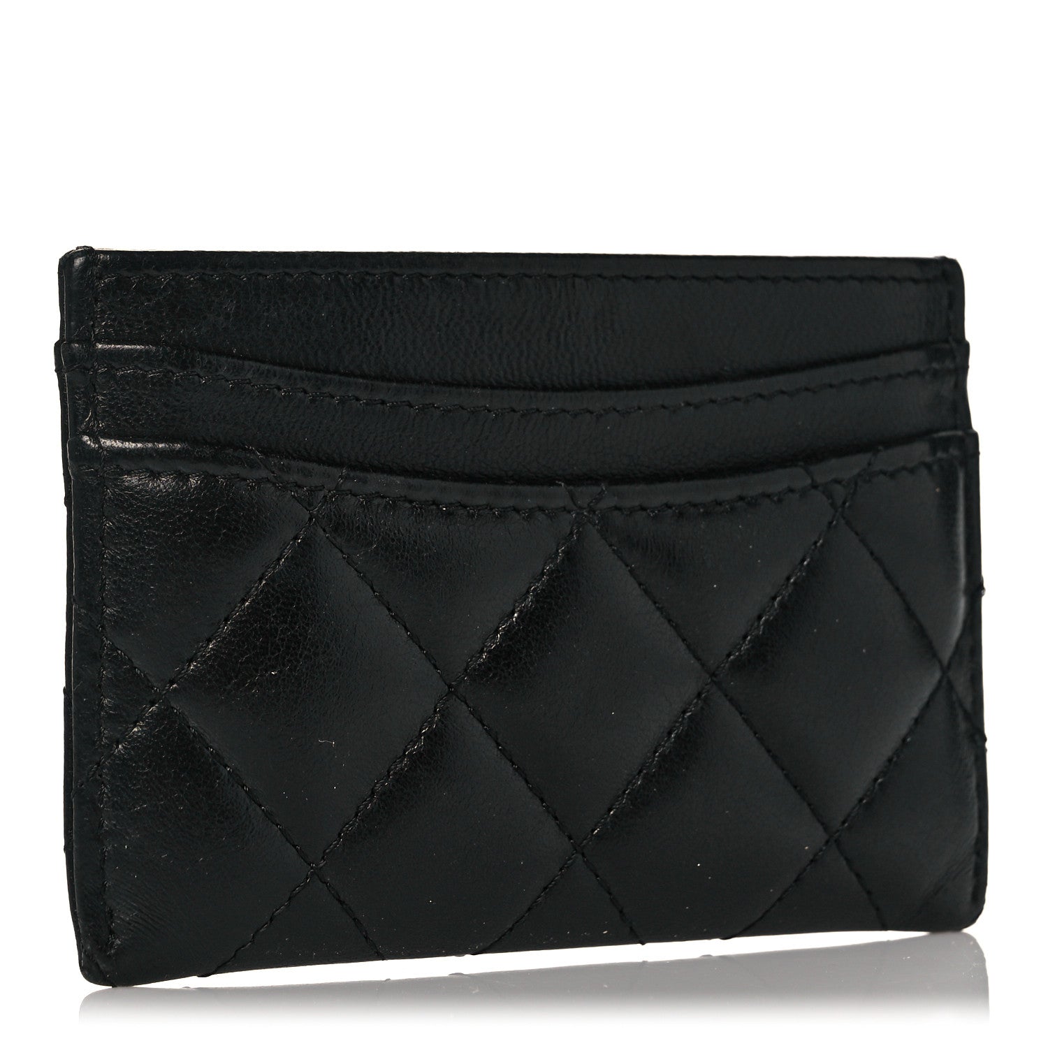 Chanel Lambskin Quilted Card Holder Black 3 of 10