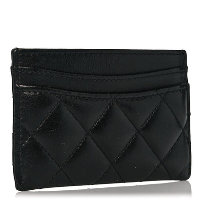 Chanel Lambskin Quilted Card Holder Black 3 of 10