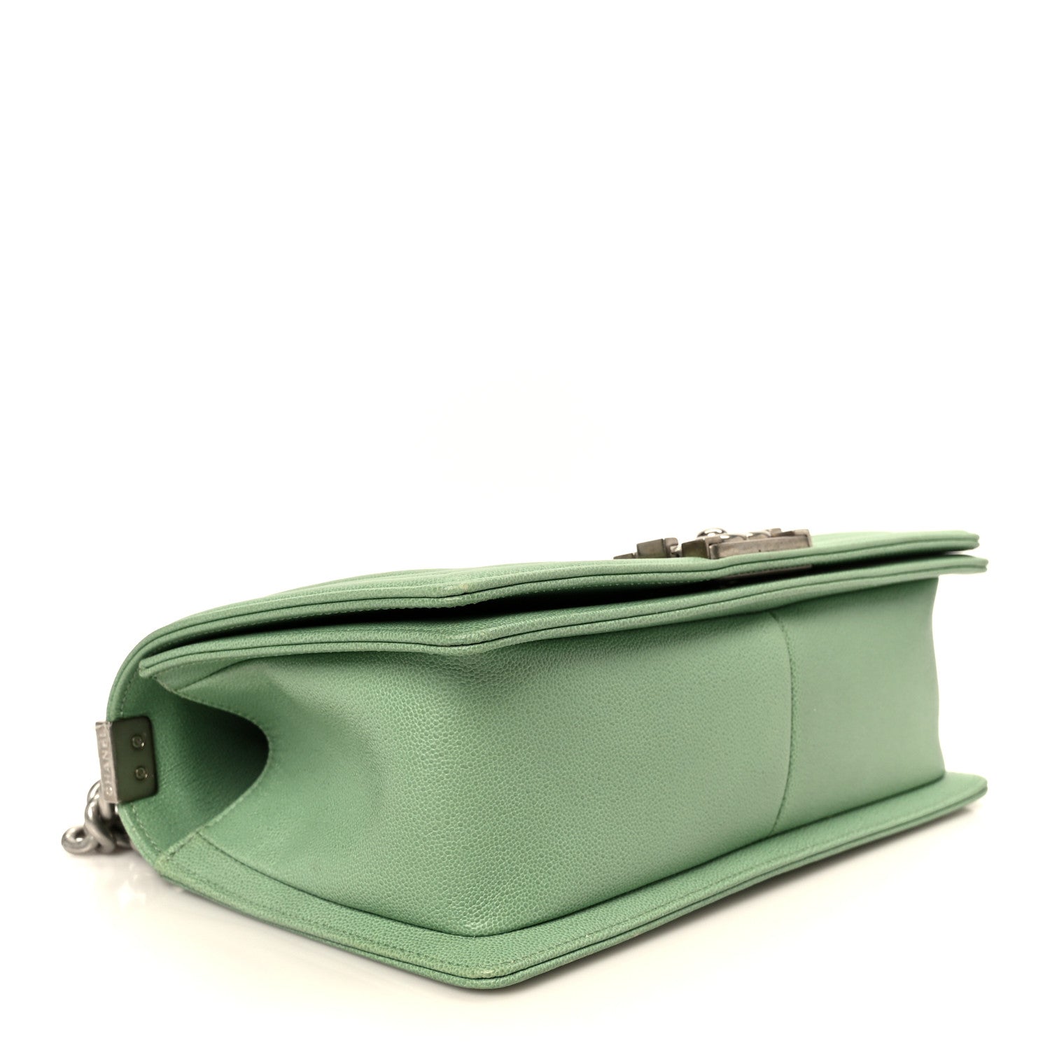 Chanel Caviar Quilted Medium Boy Flap Green 4 of 10