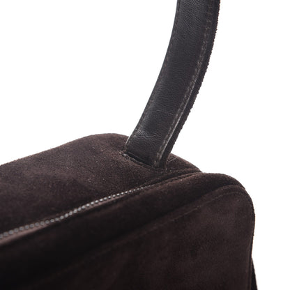 Chanel Suede Box Bag Dark Brown 10 of 11
