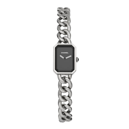 Chanel Stainless Steel 20mm Chain Premiere Quartz Watch Black 1 of 5