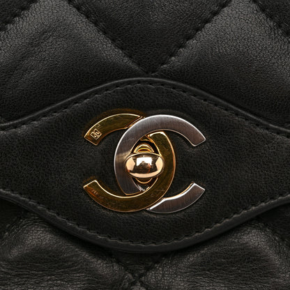 Chanel Lambskin Quilted Medium Single Flap Black 13 of 14