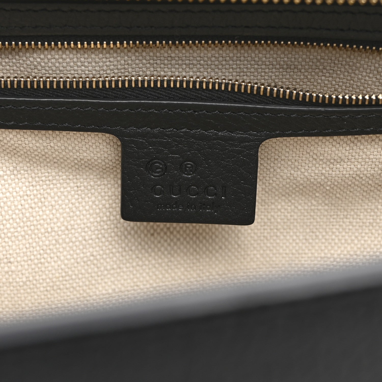 Gucci Dollar Calfskin Large Soho Top Handle Satchel Black 6 of 12