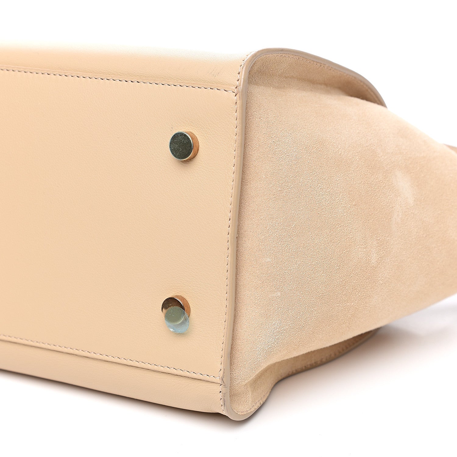 Saint Laurent Calfskin Small Monogram Downtown Cabas Nude Powder 10 of 11