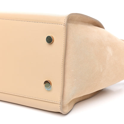 Saint Laurent Calfskin Small Monogram Downtown Cabas Nude Powder 10 of 11