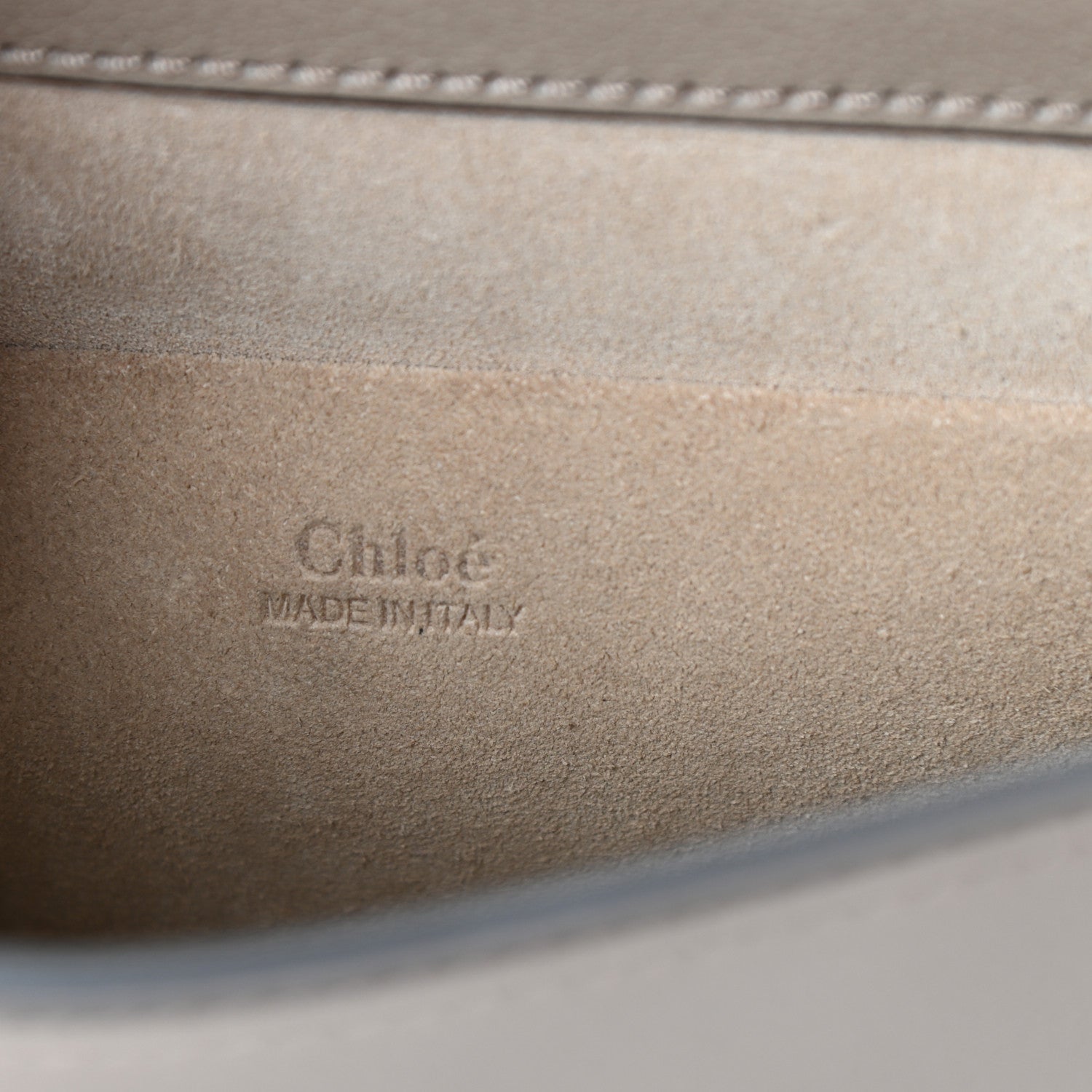 Chloe Calfskin Suede Medium Nile Bracelet Bag Motty Grey 6 of 9