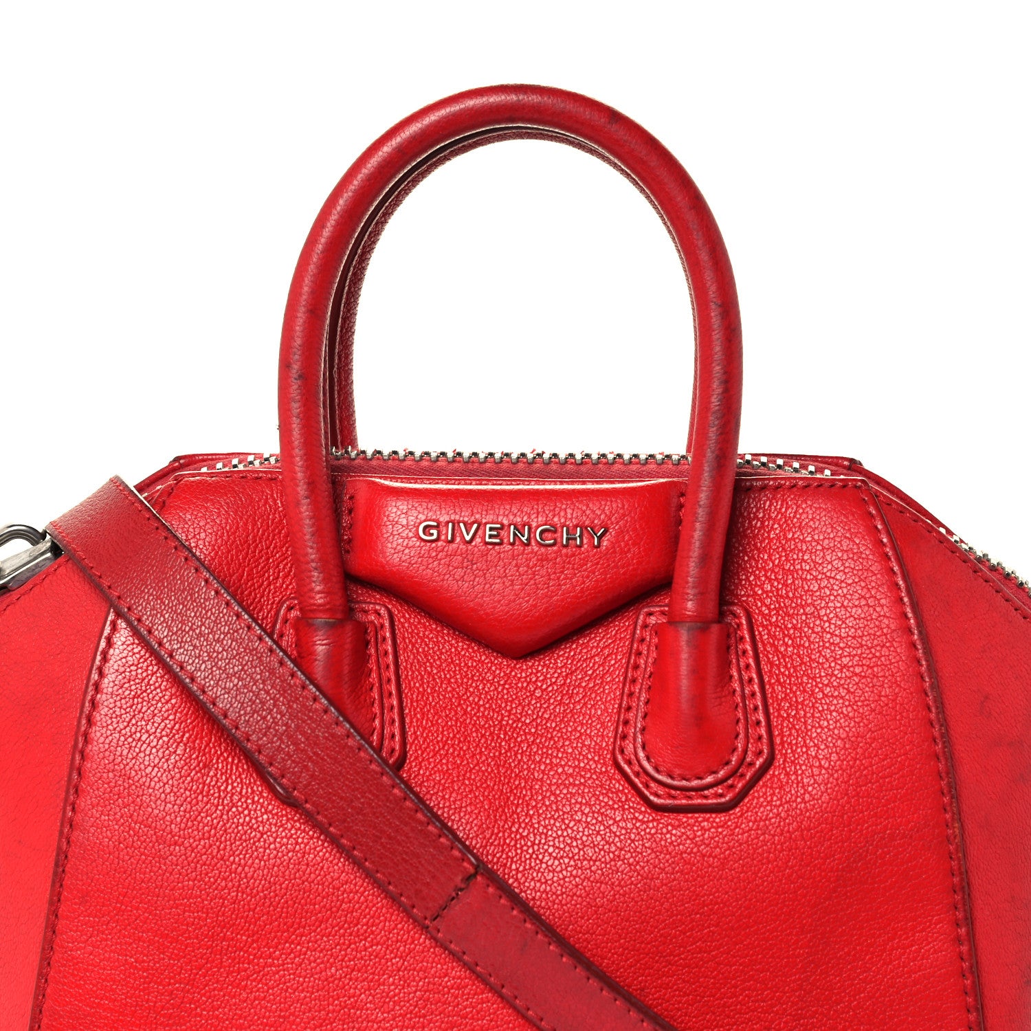 Givenchy Sugar Goatskin Mini Antigona Pop Red 8 of 13