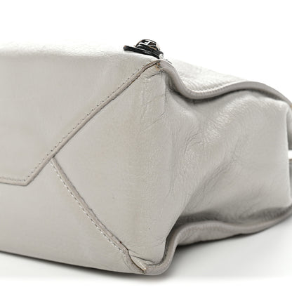 Balenciaga Calfskin Papier Mini A4 Zip Around Tote Grey Black 9 of 15