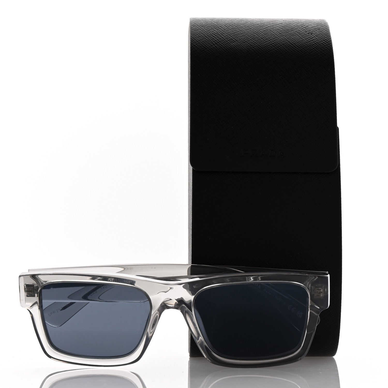 Prada Acetate Sunglasses SPR 25Z Transparent 7 of 7