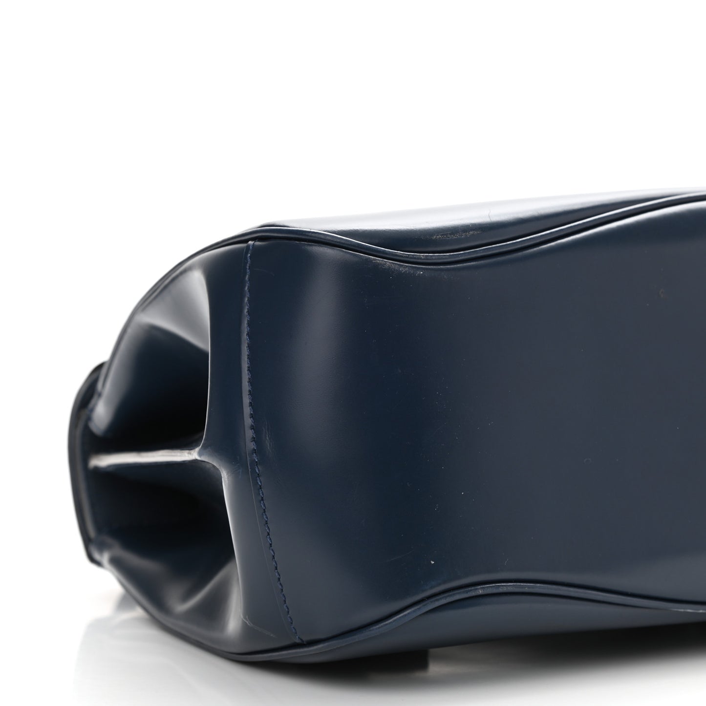 Regent Calfskin Medium Lady Lock Satchel Caspian