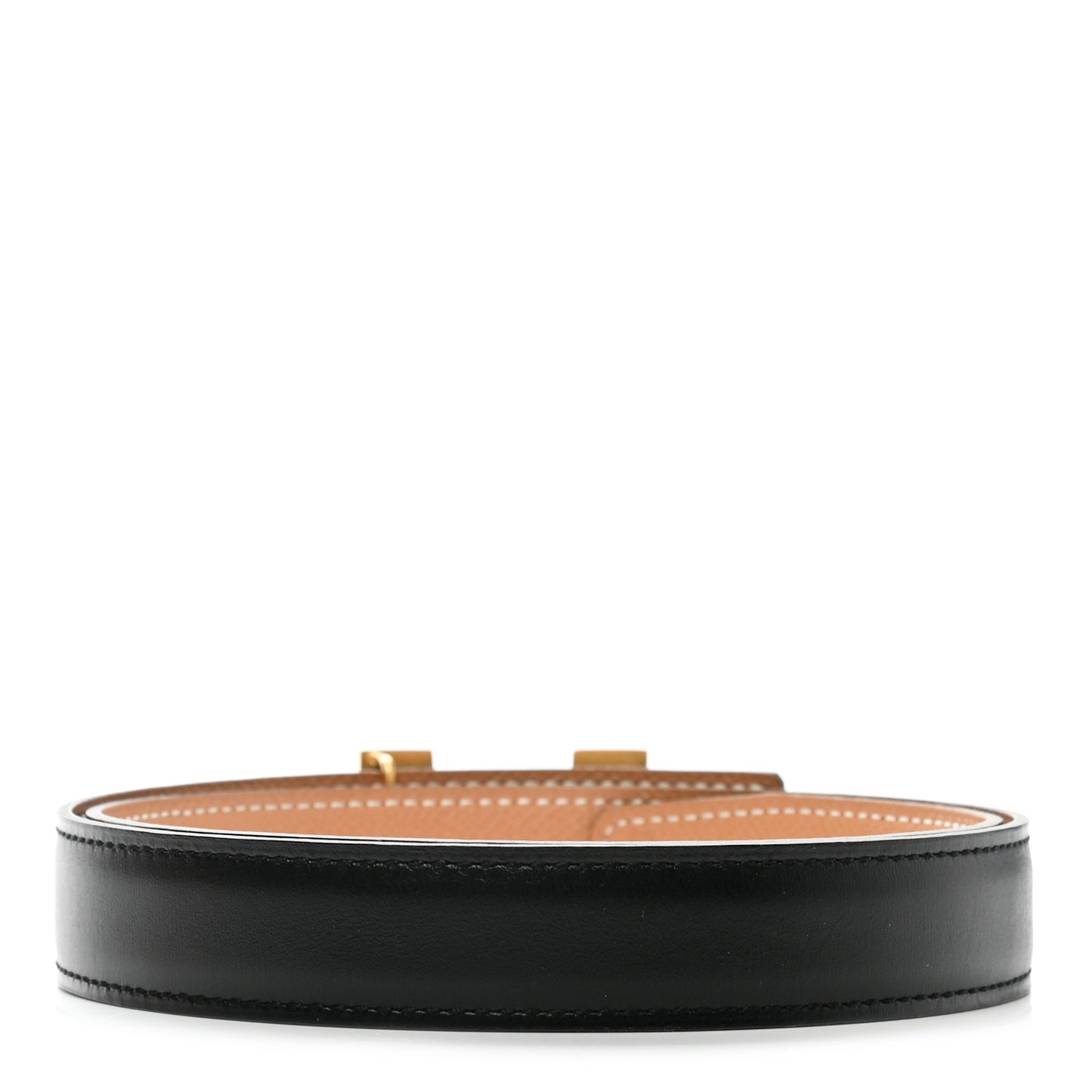 Box Epsom 24mm Mini Constance H Belt 70 Black Gold