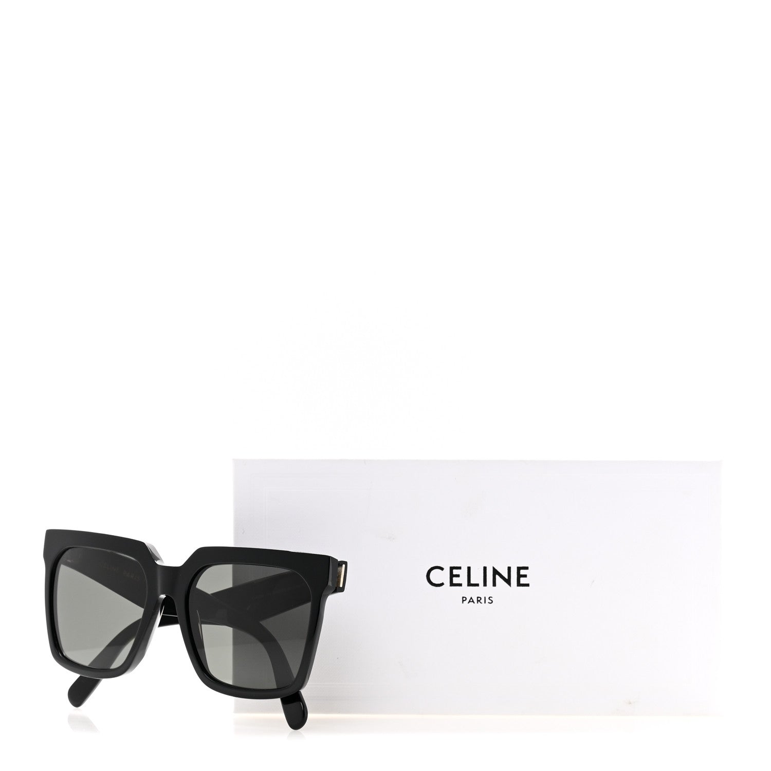 Celine Acetate Polarized Oversized Sunglasses CL4055IN Black 7 of 7