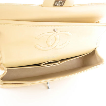 Chanel Lambskin Quilted Medium Double Flap Beige 5 of 10