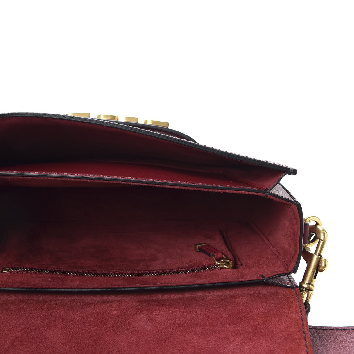 Christian Dior Smooth Calfskin Dio(r)evolution Flap Bag Dark Red 4 of 10