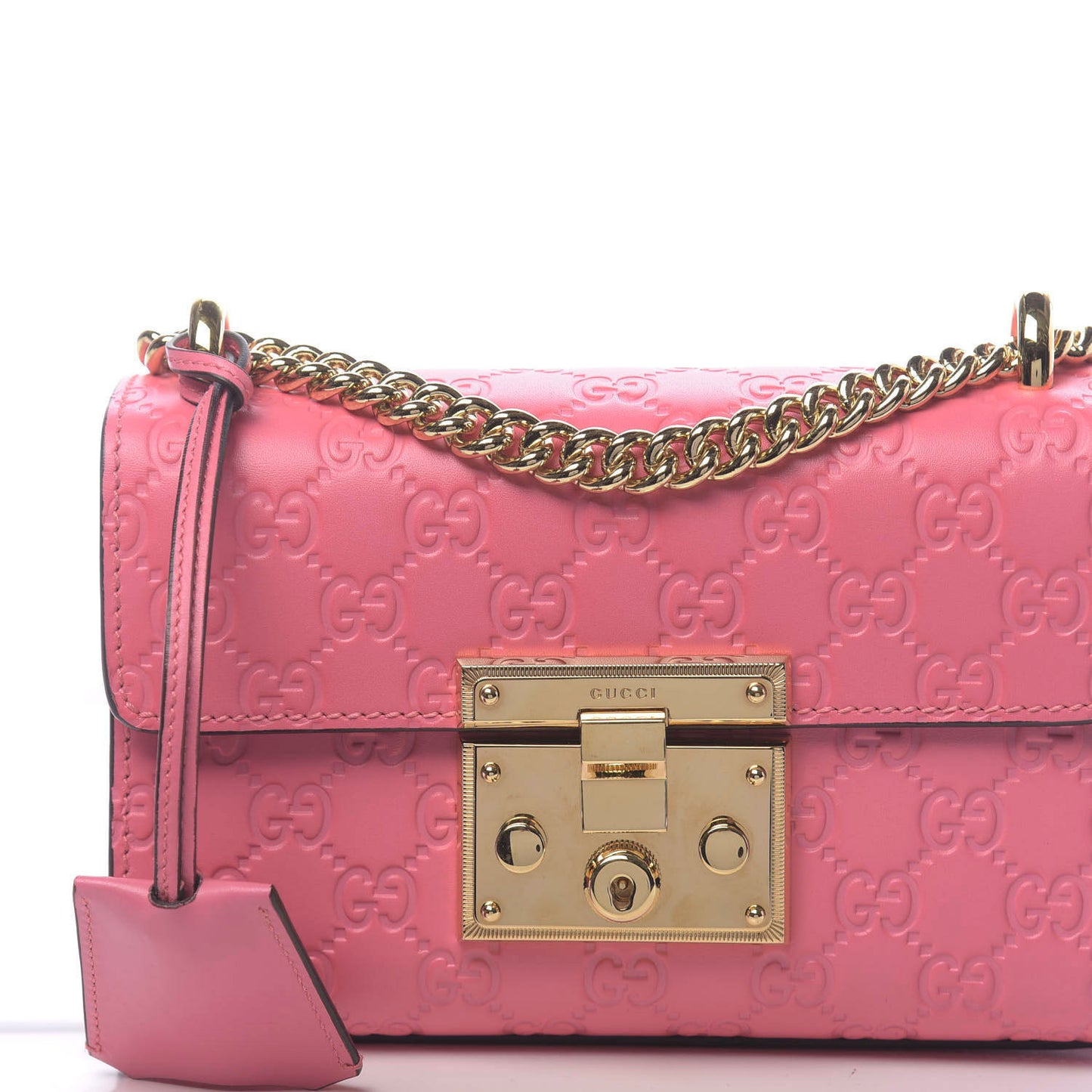 Guccissima Small Padlock Shoulder Bag Flush