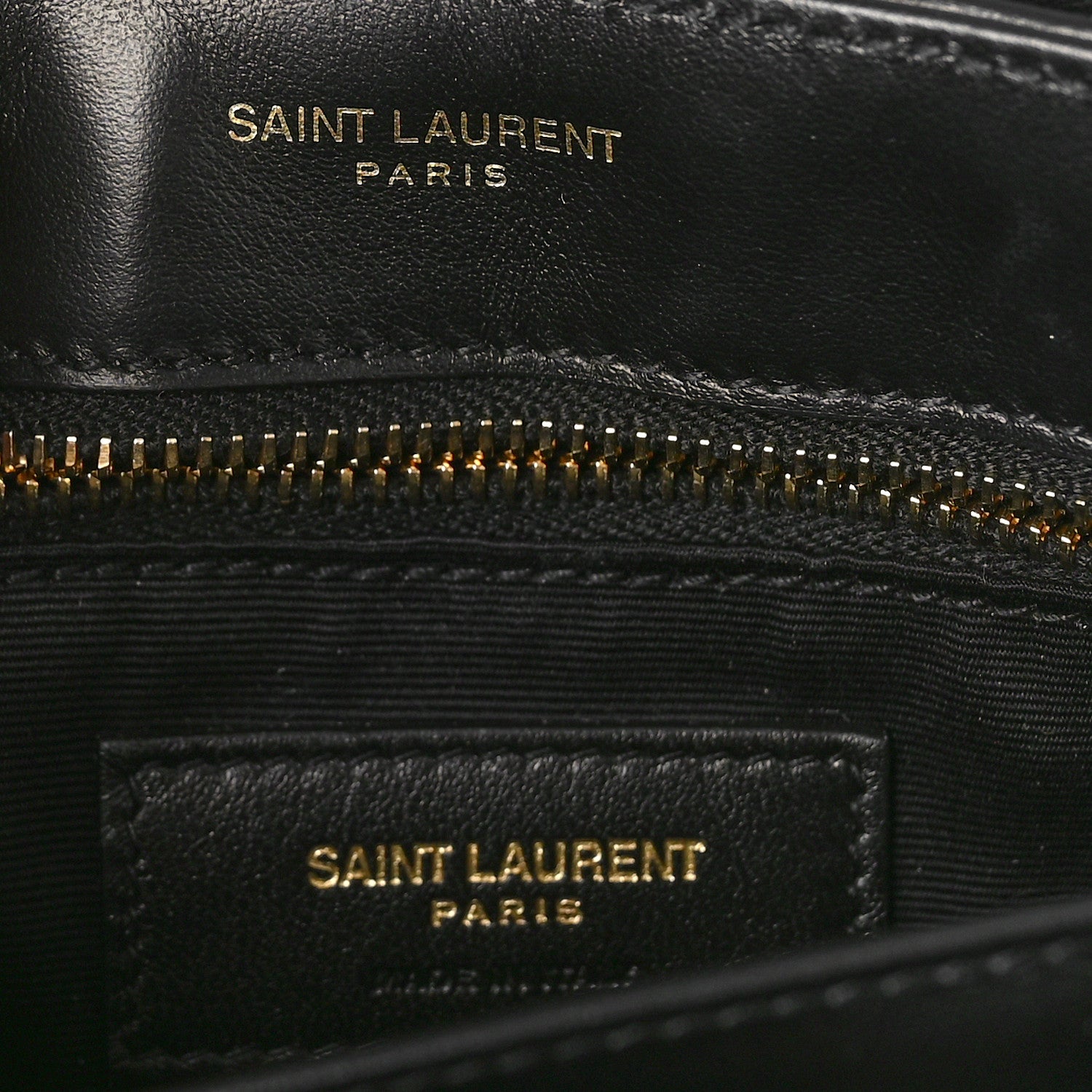 Saint Laurent Calfskin Y Quilted Monogram Toy Loulou Crossbody Bag Black 6 of 8