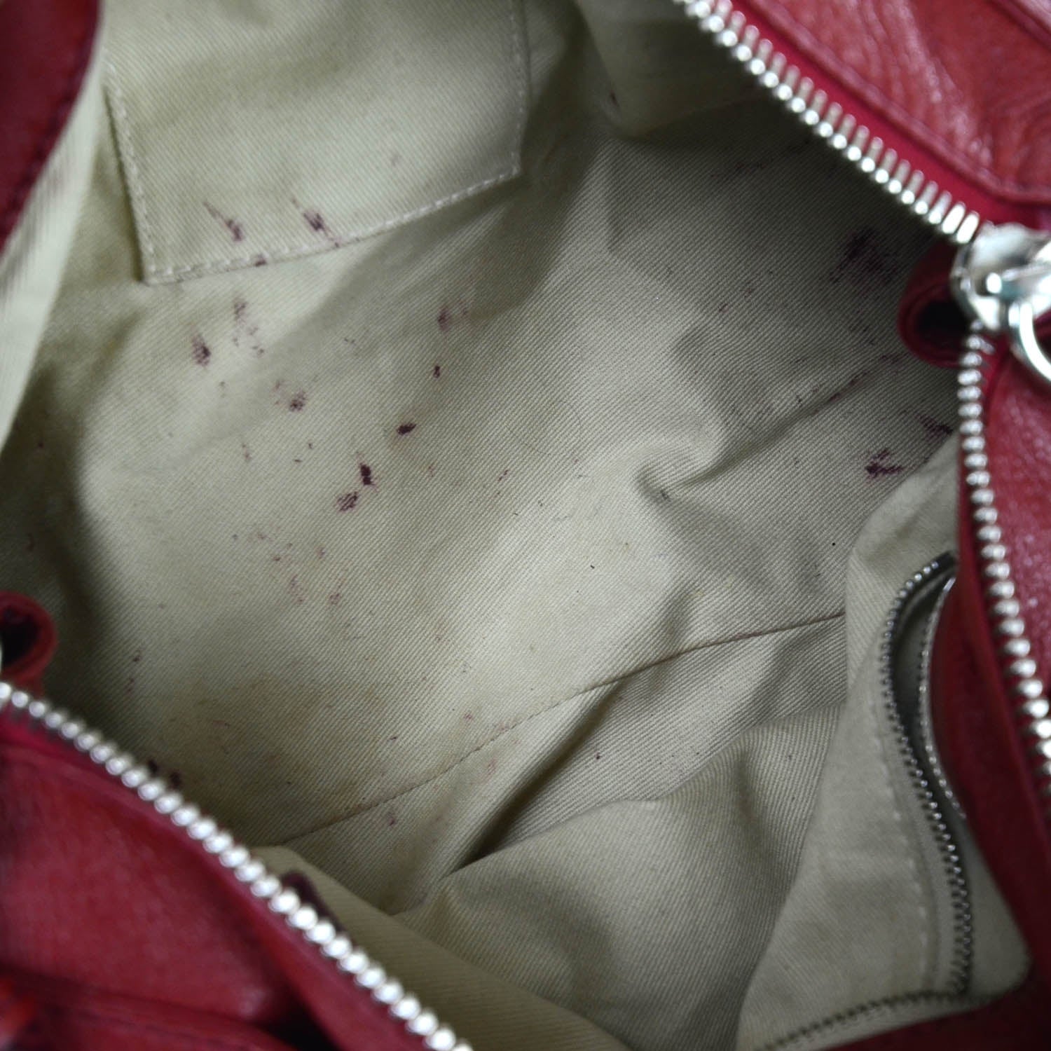Chloe Leather Paddington Satchel Red 10 of 10