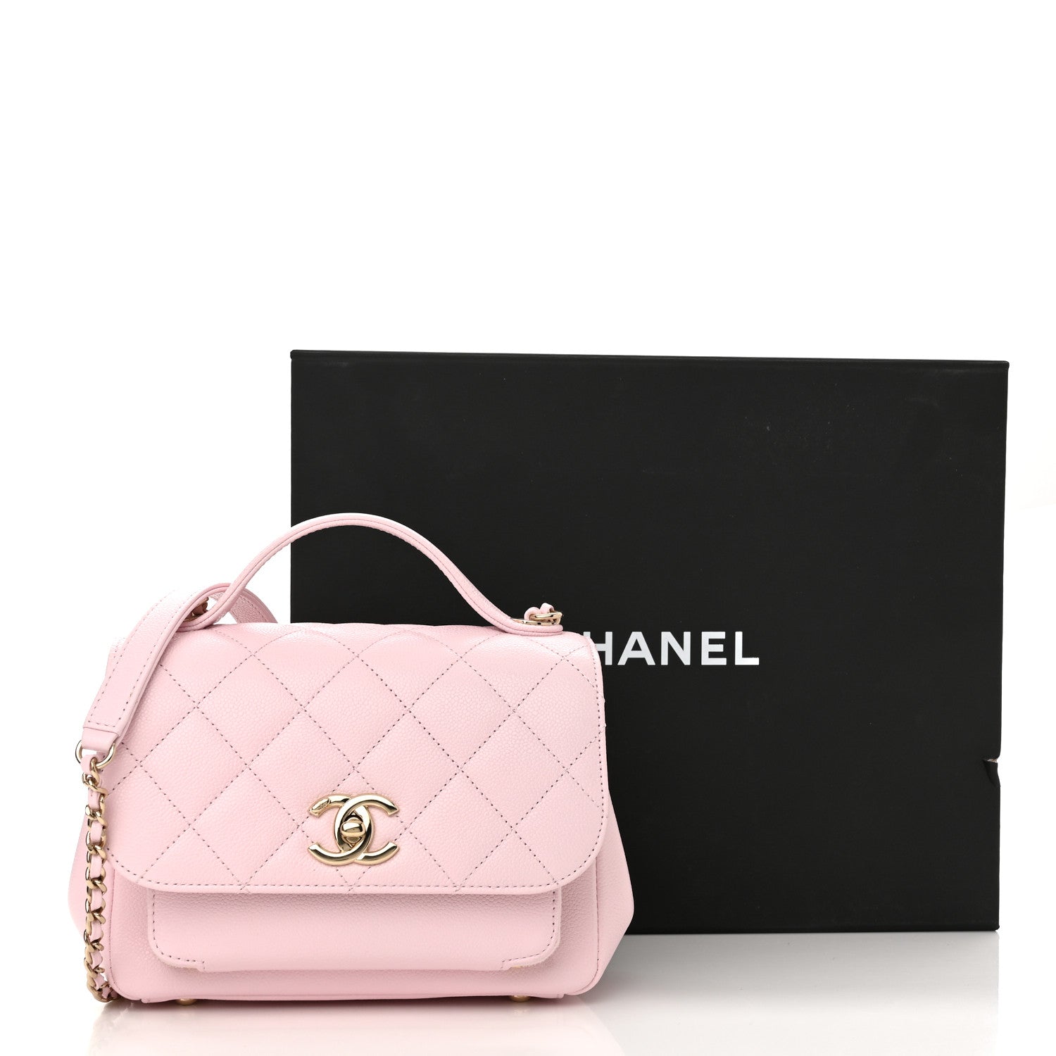 Chanel Caviar Quilted Small Business Affinity Flap Light Pink 11 of 11