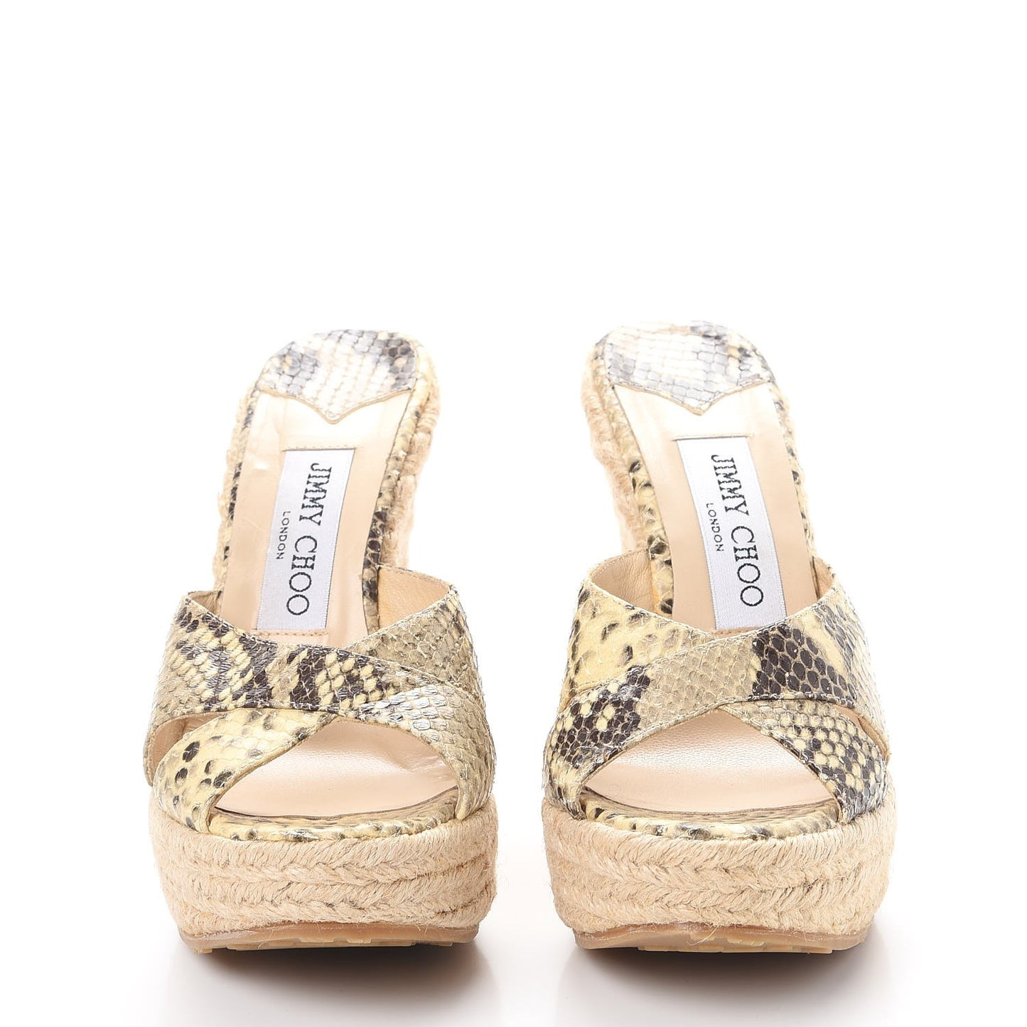 Python Phyllis Espadrille Wedges 36 Natural