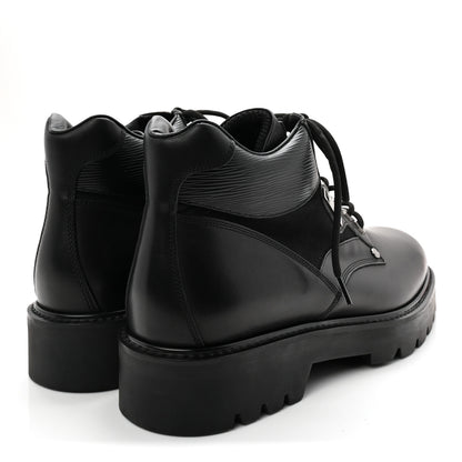 Louis Vuitton Calfskin Epi Oberkampf Ankle Boots 9.5 Black 4 of 9