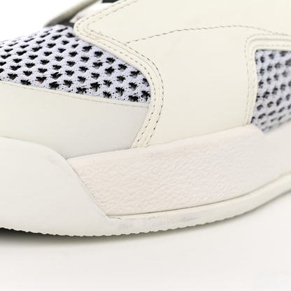 Louis Vuitton Mesh Calfskin Damier Embossed Fuel Power Sneakers 11 White 12 of 13