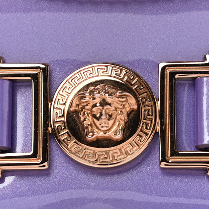 Versace Patent Tribute Wallet On Chain Purple 7 of 10