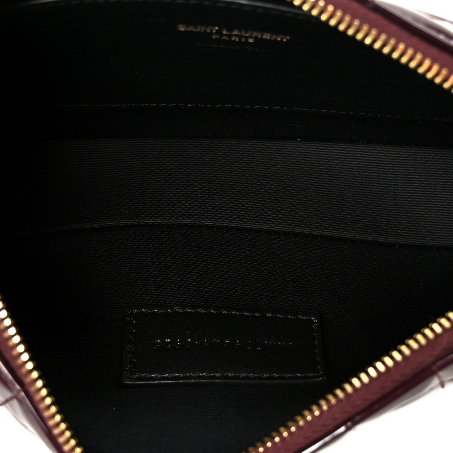 Patent Calfskin Carre Quilted Cassandre Pouch On Chain Purple