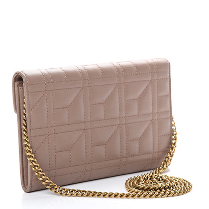 Gucci Calfskin Matelasse Mini Pearly GG Marmont Chain Wallet Porcelain Rose 2 of 10