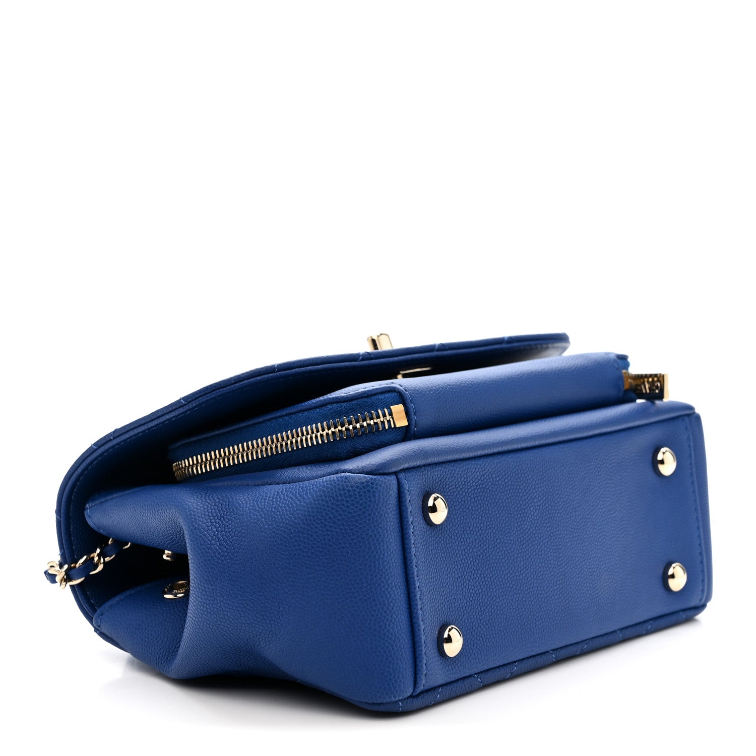 Chanel Caviar Quilted Small Business Affinity Flap Dark Blue 4 of 10
