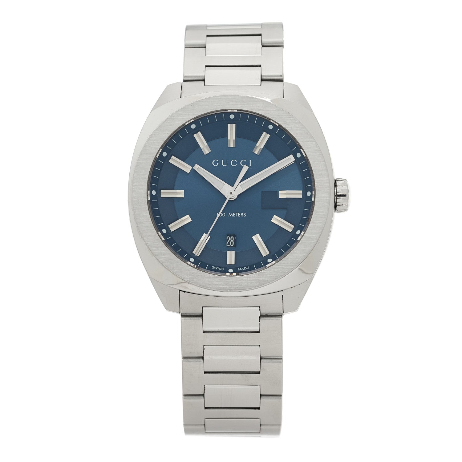 Gucci Stainless Steel 40mm GG2570 Quartz Watch Blue 1 of 4