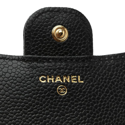 Chanel Caviar Quilted Compact Flap Wallet Black 6 of 8