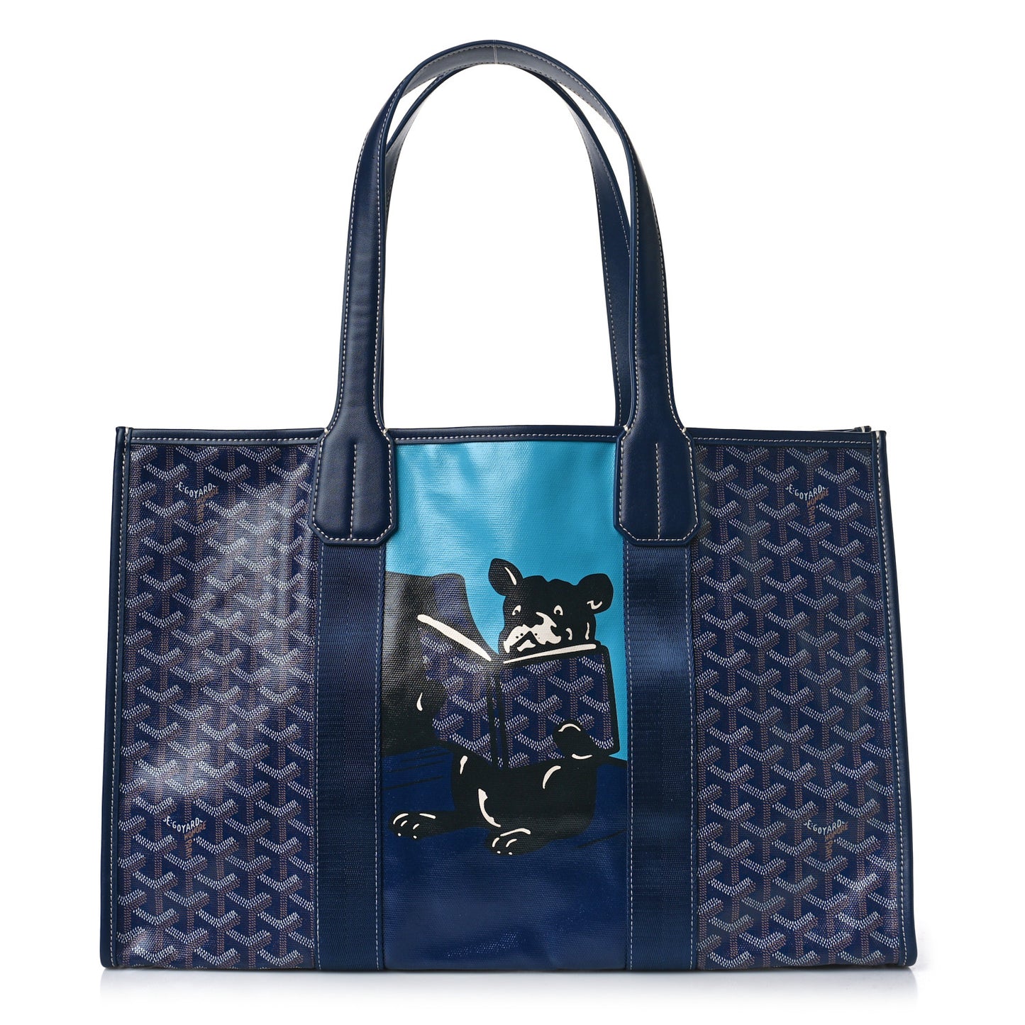 Goyardine Villette Tote Blue