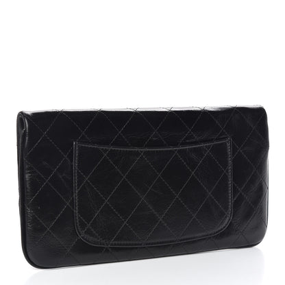 Chanel Shiny Crumpled Calfskin Small 31 Pouch Black 3 of 8
