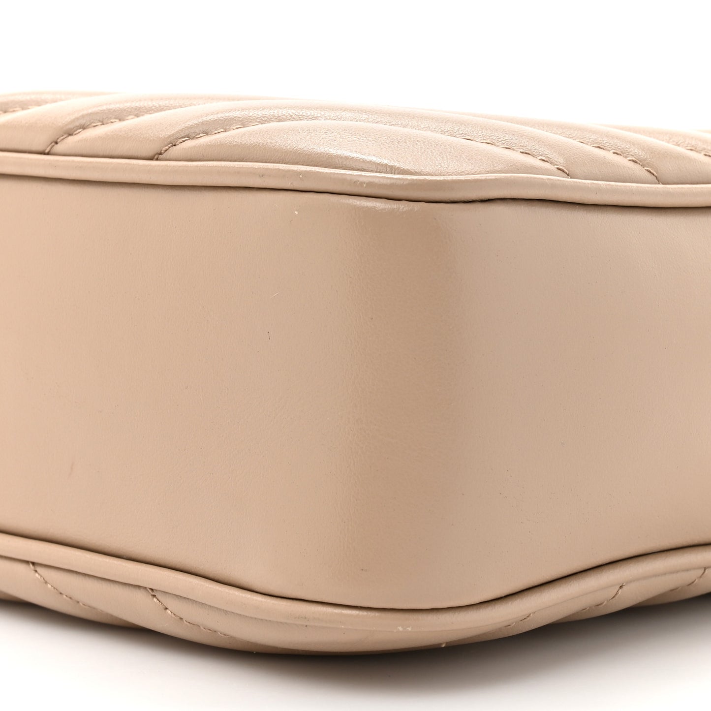 Calfskin Matelasse Monogram Lou Camera Bag Dark Beige