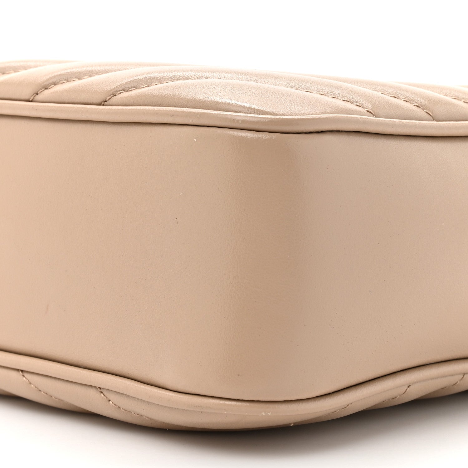 Saint Laurent Calfskin Matelasse Monogram Lou Camera Bag Dark Beige 10 of 15