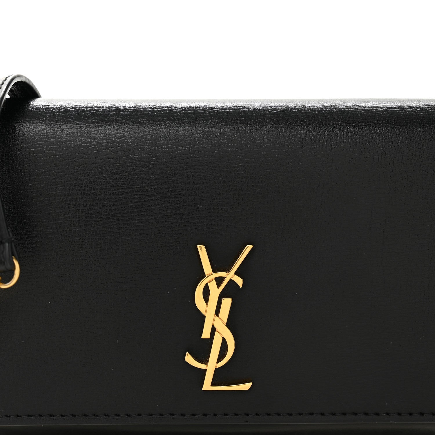 Saint Laurent Smooth Calfskin Monogram Phone Holder Crossbody Black 8 of 10