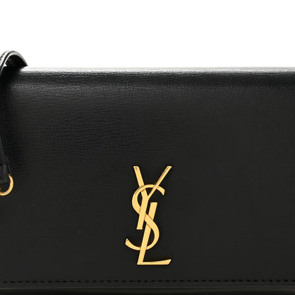 Saint Laurent Smooth Calfskin Monogram Phone Holder Crossbody Black 8 of 10