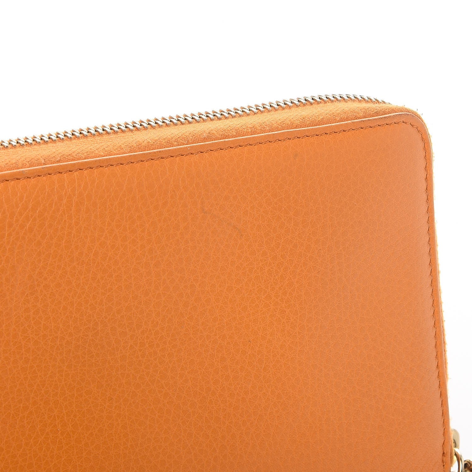 Gucci Pebbled Calfskin Soho Zip Around Wallet Curcuma 11 of 11
