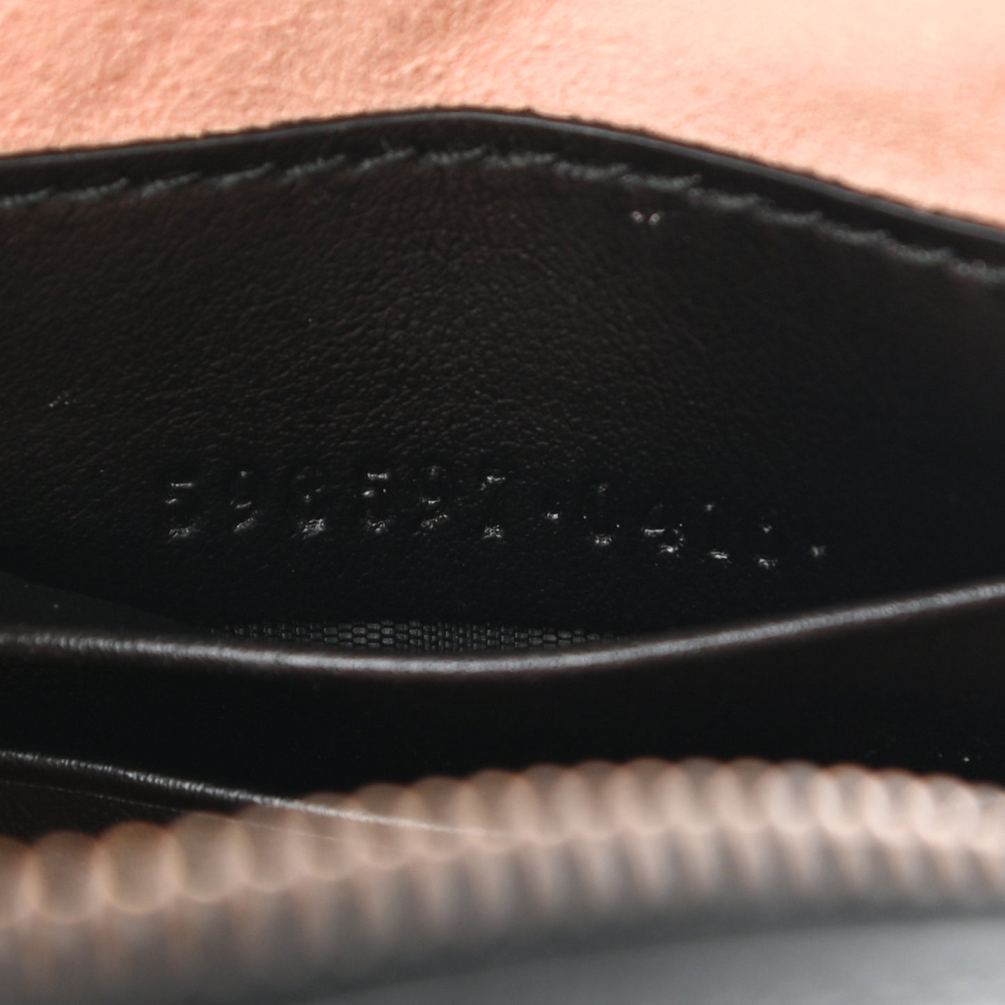 Calfskin Matelasse Mini GG Marmont Crossbody Bag Black