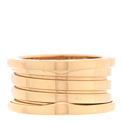 Bulgari 18K Yellow Gold B.Zero1 Three-Band Ring 55 7.25 1 of 4