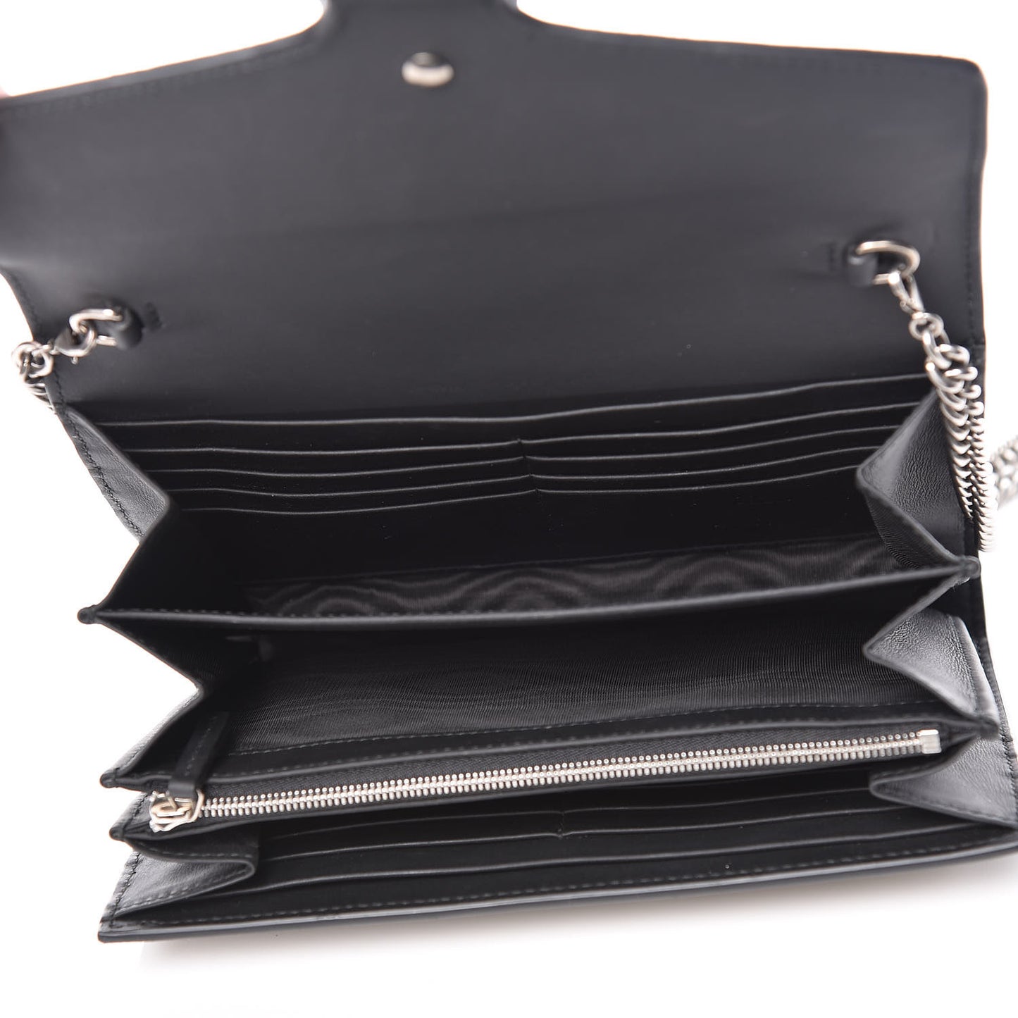 GG Supreme Monogram Mini Dionysus Chain Wallet Beige Black