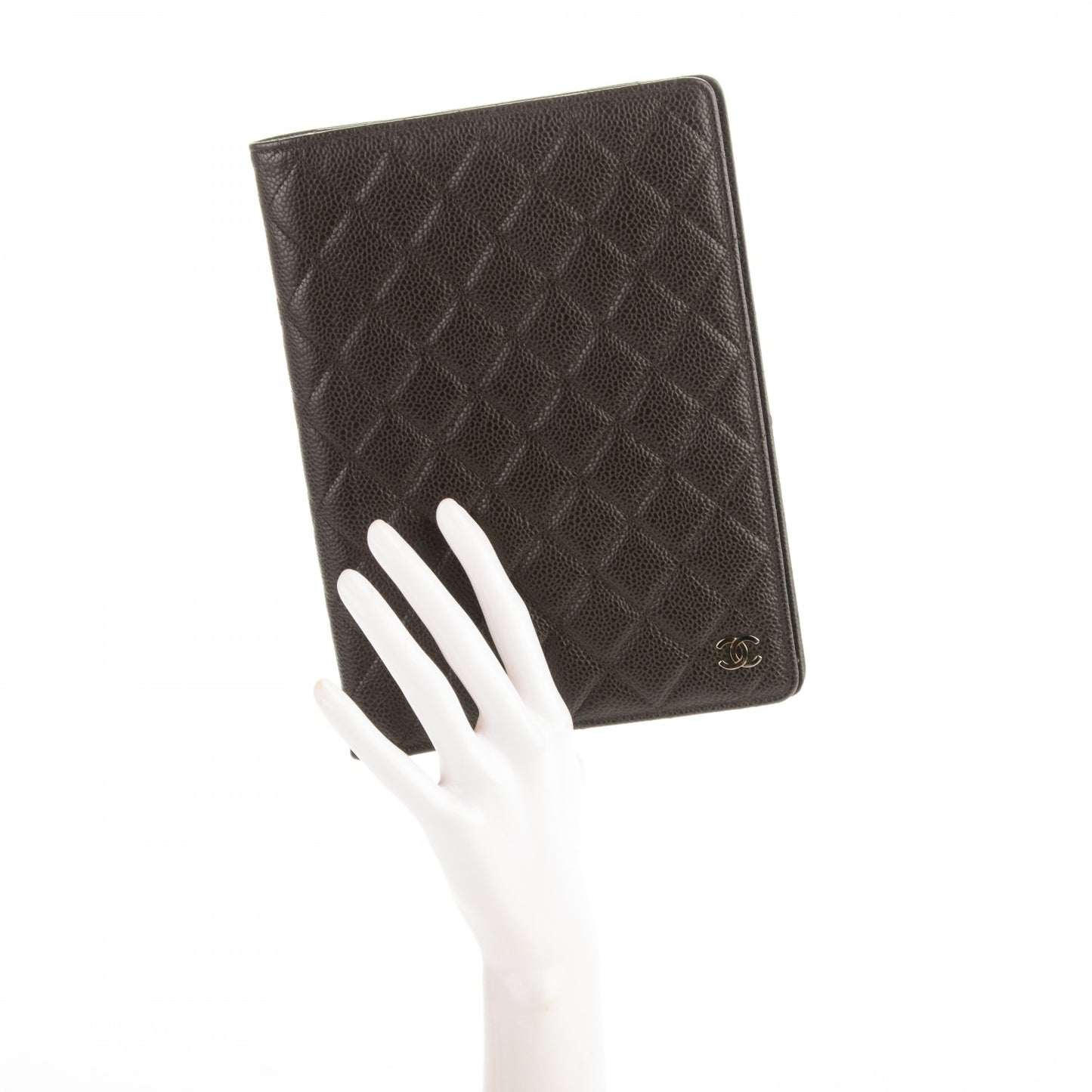 Caviar Quilted Notebook Agenda Cover Brown