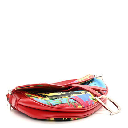 Christian Dior Canvas Bob Marley Saddle Bag Multicolor 4 of 11