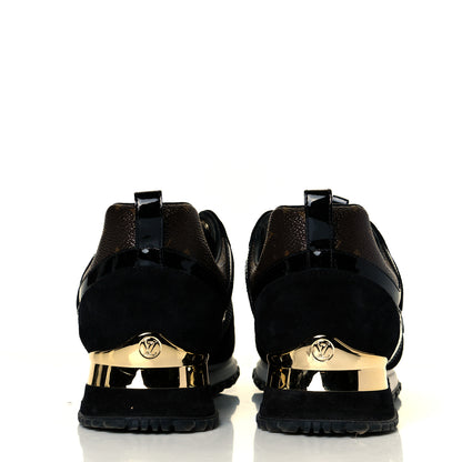 Louis Vuitton Suede Monogram Run Away Sneakers 38.5 Black 5 of 8