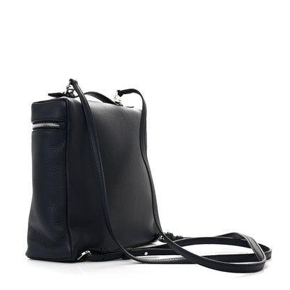 Loro Piana Grained Calfskin L23.5 Extra Pocket Backpack Navy Blue 3 of 9